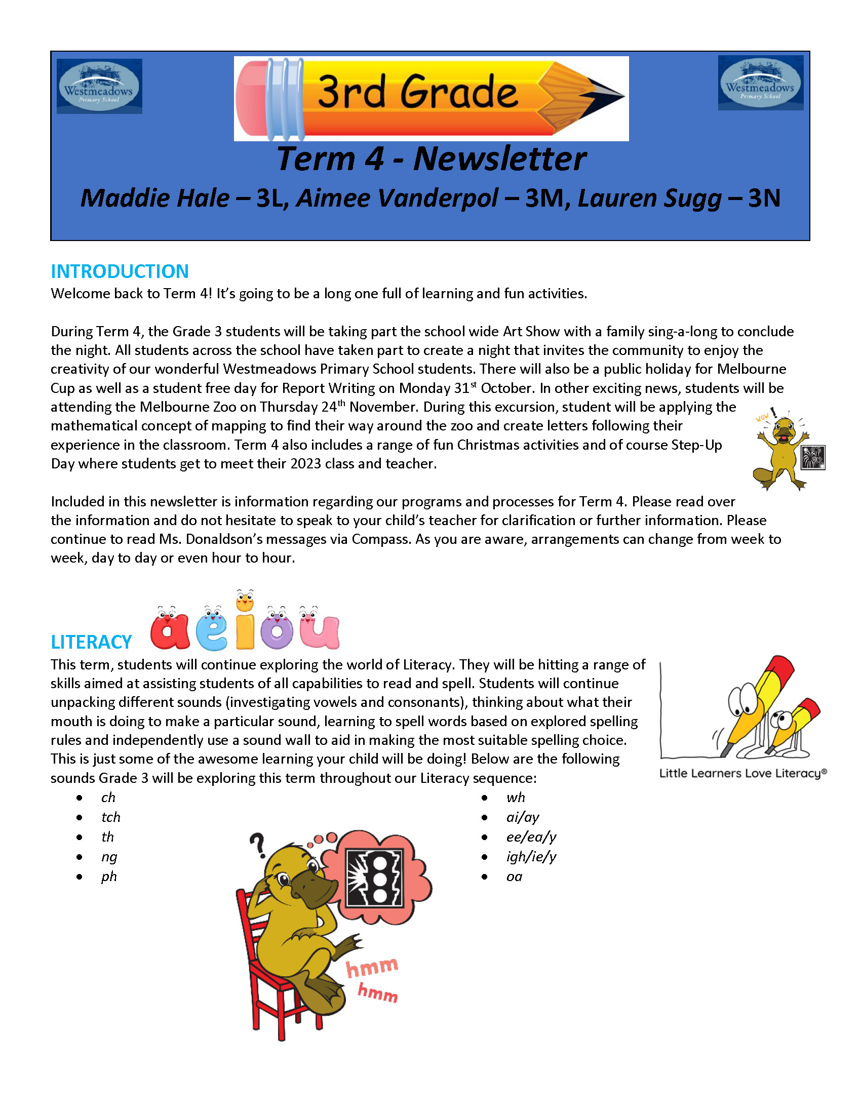 Grade 3 Term 4, 2022 Newsletter_Page_1